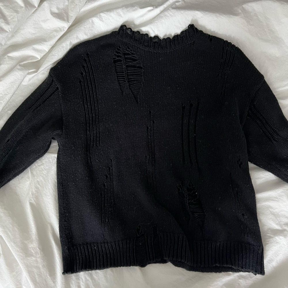 ripped oversized sweater Urban Outfitters BDG